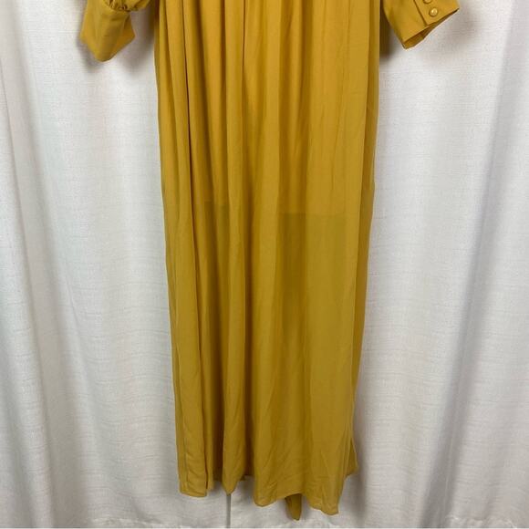 Baltic Born Mustard Yellow Celine Maxi Dress Sz.2X NWT - Picture 13 of 16